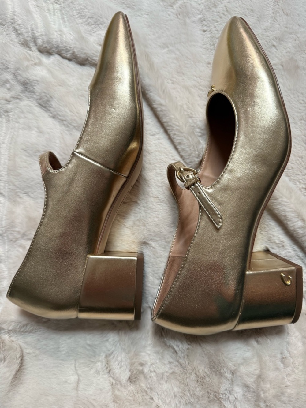 Circus by Sam Edelman Gold chunky heels - Picture 2 of 4